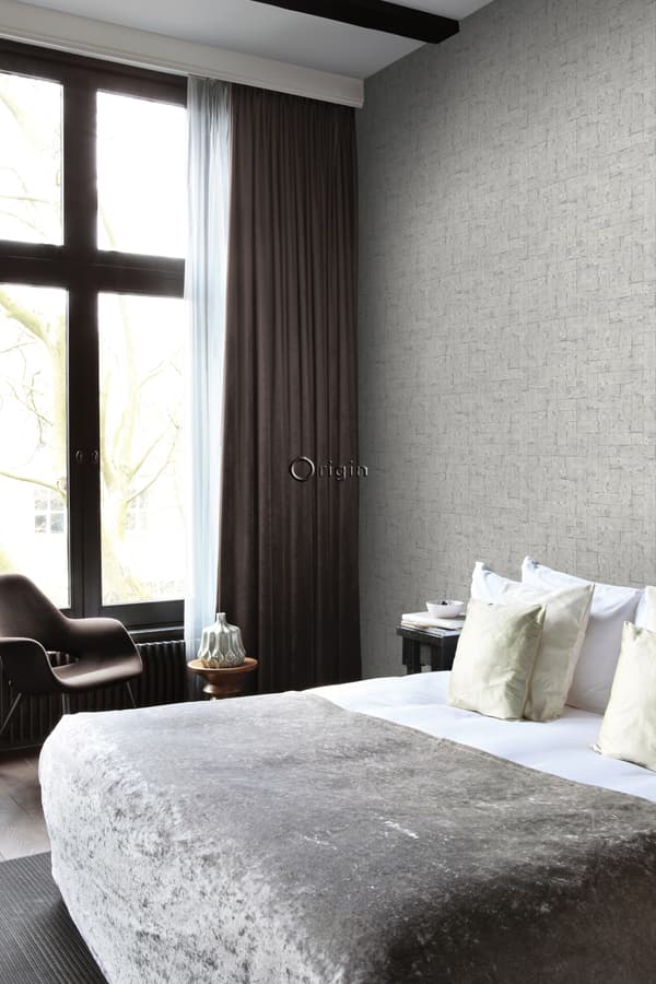 Origin Wallcoverings tapet tegelvägg ljusgrått 53 cm x 10,05 m