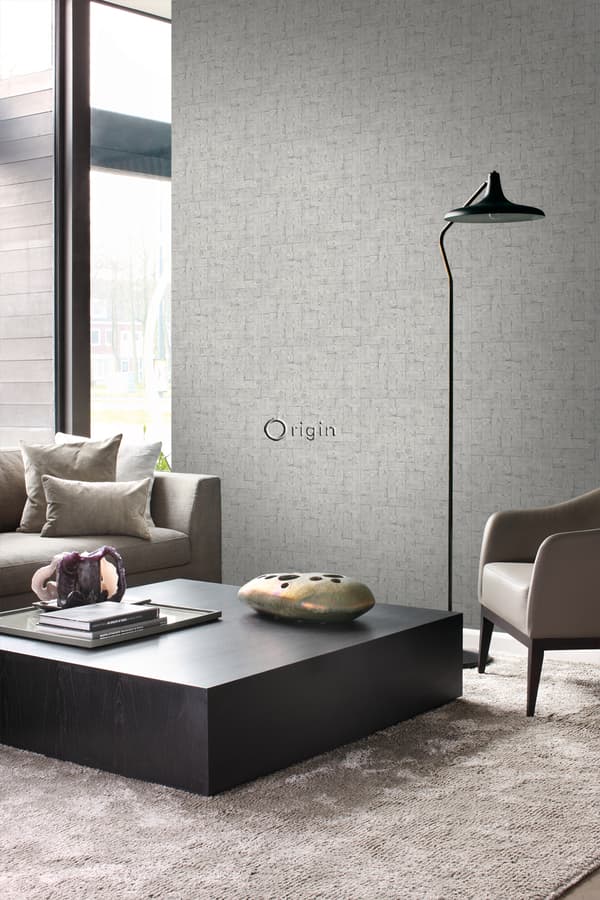 Origin Wallcoverings tapet tegelvägg ljusgrått 53 cm x 10,05 m