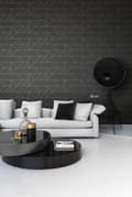 Miniatyrbild 5 av 8: Origin Wallcoverings tapet grafiska linjer svart och guld 0,53 x 10,05 m