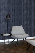 Miniatyrbild 4 av 8: ESTAhome tapet träskräp mörkblått 53 cm x 10,05 m