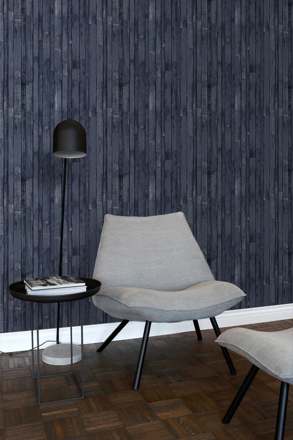 ESTAhome tapet träskräp mörkblått 53 cm x 10,05 m