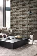 Miniatyrbillede 4 af 8: Origin Wallcoverings tapet væg af marmorfliser i forskellige størrelser brunt 53 cm x 10,05 m