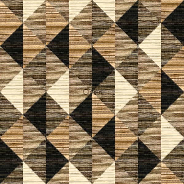 Origin Wallcoverings tapet XXL grässtrån i grafiskt motiv svart, brunt och beige 50 x 900 cm