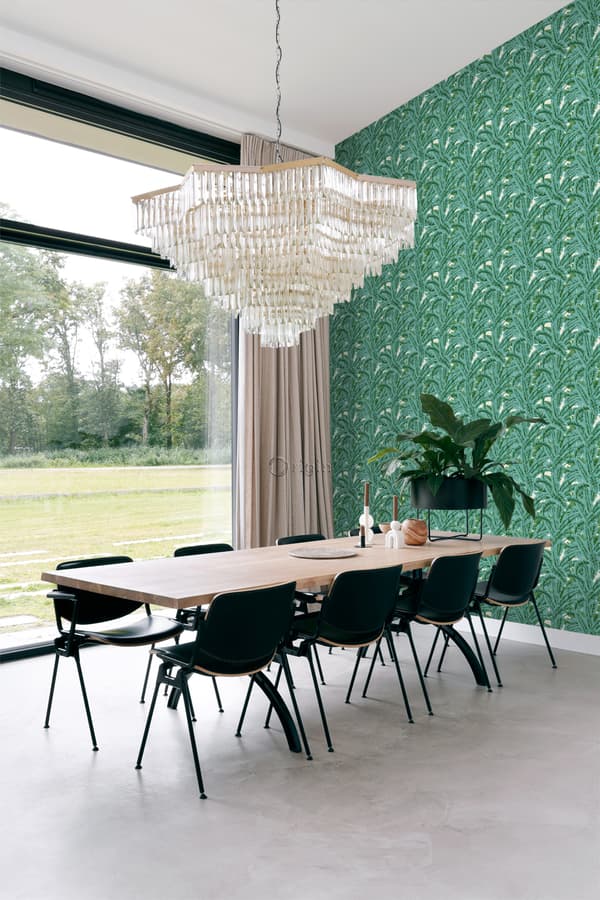 Origin Wallcoverings tapet palmeblade grønt - 347437 - 53 cm x 10,05 m