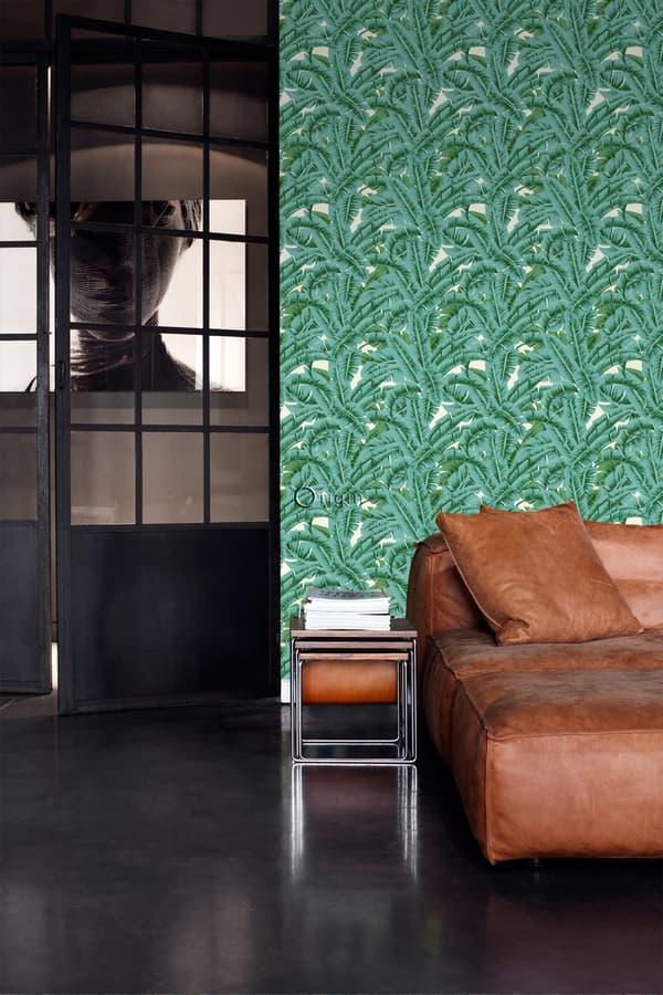 Origin Wallcoverings tapet palmeblade grønt - 347437 - 53 cm x 10,05 m