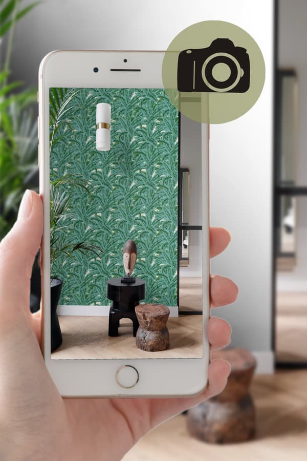 Origin Wallcoverings tapet palmeblade grønt - 347437 - 53 cm x 10,05 m