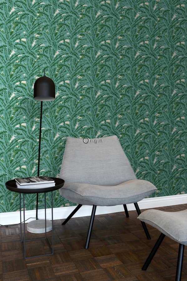 Origin Wallcoverings tapet palmeblade grønt - 347437 - 53 cm x 10,05 m