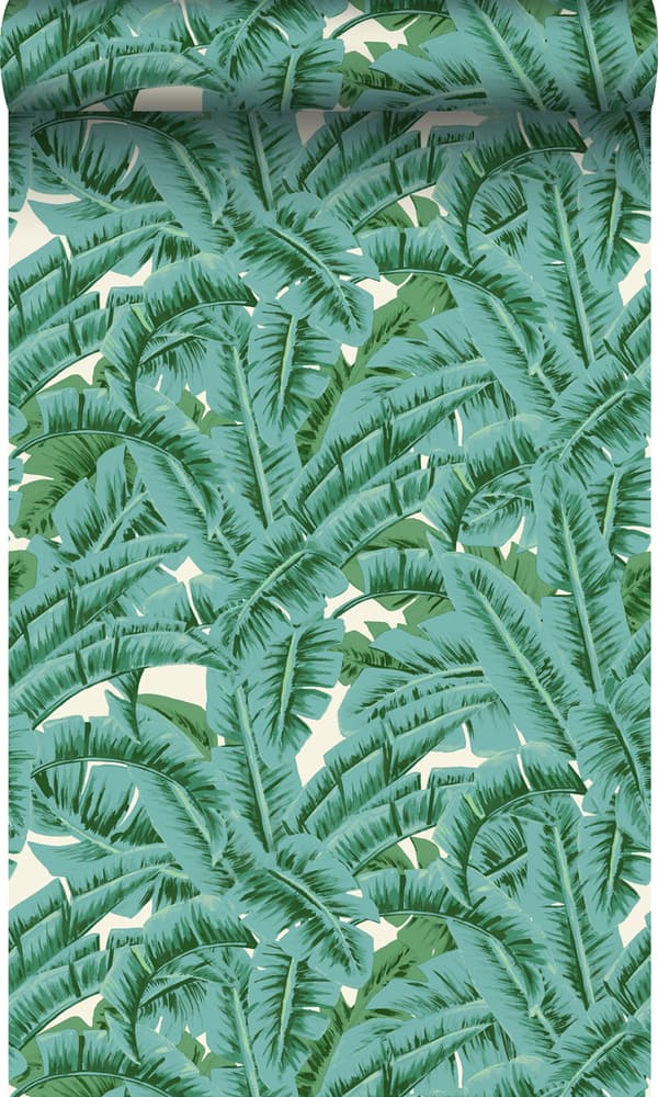Origin Wallcoverings tapet palmeblade grønt - 347437 - 53 cm x 10,05 m