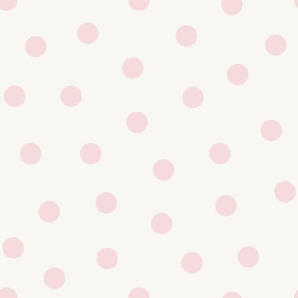 Origin Wallcoverings tapet prickar glänsande vitt och rosa 0,53 x 10,05 m