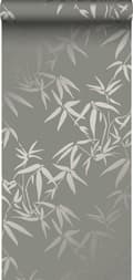 Miniatyrbild 1 av 8: Origin Wallcoverings tapet bambublad varmt grått 0,53 x 10,05 m