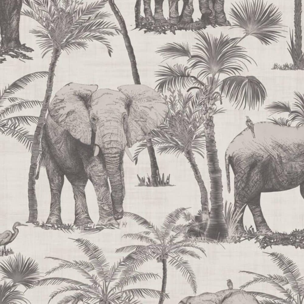DUTCH WALLCOVERINGS Veggpanel Elephant Grove trekull