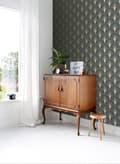 Miniatyrbild 4 av 7: ESTAhome tapet art deco mörkblått och guld 0,53 x 10,05 m