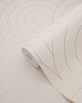 Miniatyrbillede 7 af 7: ESTAhome tapet art deco lyst ferskenfarvet og rose guld 0,53 x 10,05 m