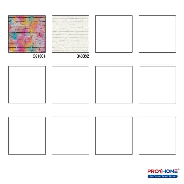 Non woven-tapet sten utseende Profhome 361001-GU lätt texturerad matt färg violett violett gul 5,33 m2
