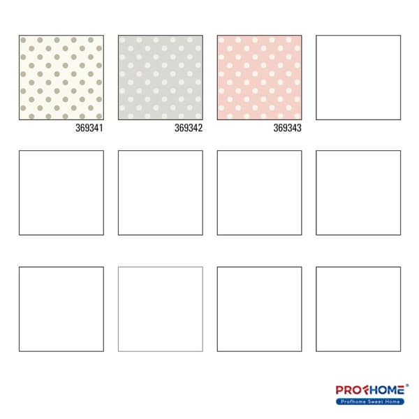 Non woven-tapet geometrisk Profhome 369341-GU lätt texturerad matt färg beige rosa vit 5,33 m2