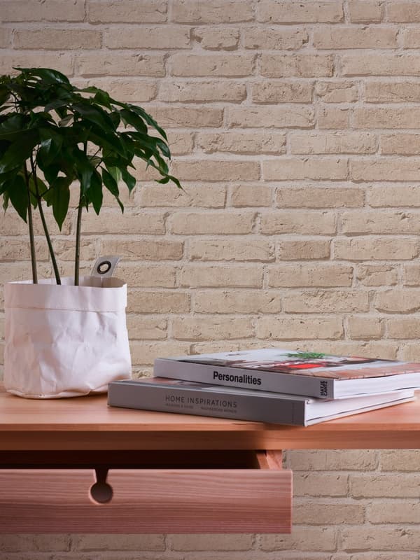 Non woven-tapet natur Profhome 355812-GU lätt texturerad matt färg beige 5,33 m2