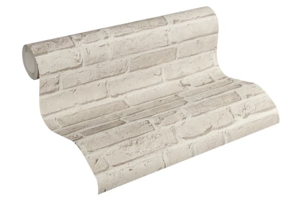 Non woven-tapet natur Profhome 355813-GU lätt texturerad matt färg grå 5,33 m2