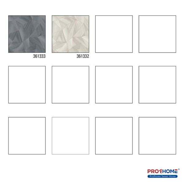 Non woven-tapet grafisk Profhome 361333-GU lätt texturerad matt färg grå svart 5,33 m2