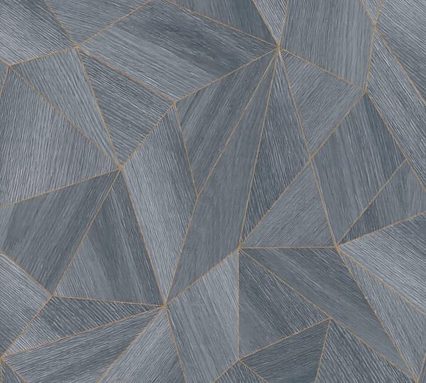 Non woven-tapet grafisk Profhome 361333-GU lätt texturerad matt färg grå svart 5,33 m2