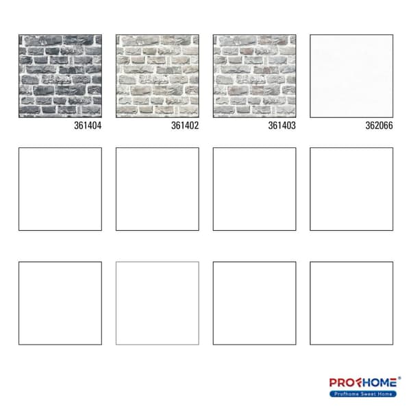 Non woven-tapet sten utseende Profhome 361404-GU lätt texturerad matt färg grå svart 5,33 m2