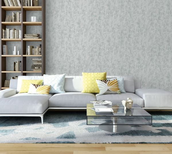 Non woven-tapet sten utseende Profhome 361551-GU lätt texturerad matt färg grå 5,33 m2