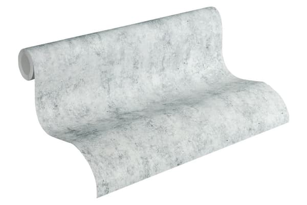Non woven-tapet sten utseende Profhome 361551-GU lätt texturerad matt färg grå 5,33 m2