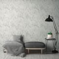Miniatyrbild 3 av 6: Non woven-tapet sten utseende Profhome 361572-GU lätt texturerad matt färg vit grå 5,33 m2