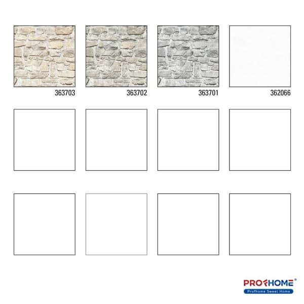Non woven-tapet sten utseende Profhome 363703-GU slät matt färg beige gul 5,33 m2