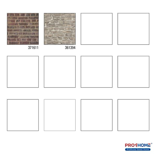 Non woven-tapet sten utseende Profhome 371611-GU lätt texturerad matt färg brun röd beige 5,33 m2