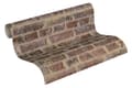 Miniatyrbild 2 av 7: Non woven-tapet sten utseende Profhome 371611-GU lätt texturerad matt färg brun röd beige 5,33 m2