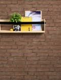 Miniatyrbild 5 av 7: Non woven-tapet sten utseende Profhome 377471-GU lätt texturerad matt färg brun orange 5,33 m2