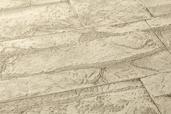Non woven-tapet sten utseende Profhome 707130-GU slät matt färg beige grädde 5,33 m2