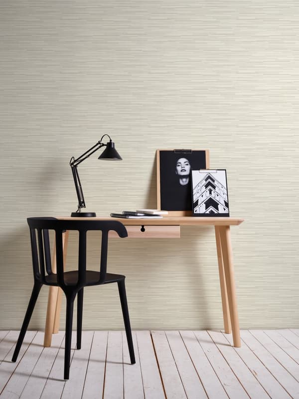 Non woven-tapet sten utseende Profhome 709721-GU slät matt färg vit grå 5,33 m2