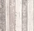 Miniatyrbild 1 av 7: Non woven-tapet trä utseende Profhome 855053-GU lätt texturerad matt färg brun grädde 5,33 m2