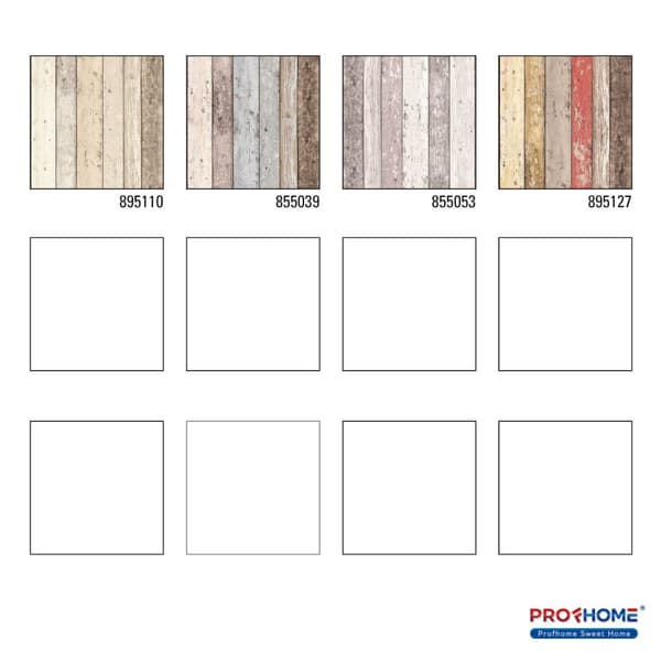 Non woven-tapet trä utseende Profhome 895110-GU lätt texturerad matt färg beige brun vit 5,33 m2