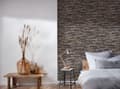 Miniatyrbild 4 av 7: Non woven-tapet sten utseende Profhome 914217-GU slät matt färg brun beige gul 5,33 m2