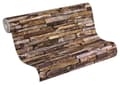 Miniatyrbild 2 av 7: Non woven-tapet sten utseende Profhome 914217-GU slät matt färg brun beige gul 5,33 m2