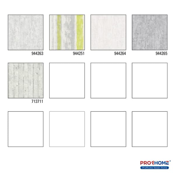 Non woven-tapet sten utseende Profhome 944263-GU slät matt färg vit 5,33 m2