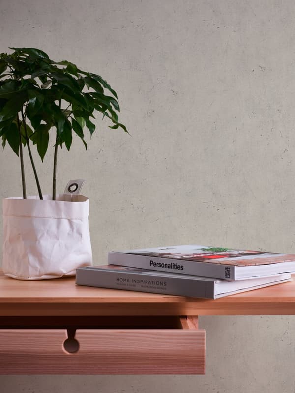 Non woven-tapet sten utseende Profhome 952591-GU lätt texturerad matt färg beige 5,33 m2