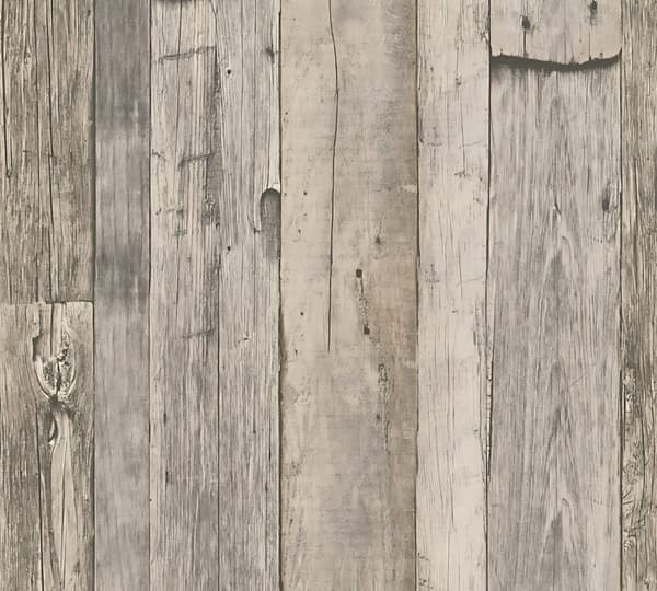 Non woven-tapet trä utseende Profhome 959312-GU lätt texturerad matt färg grå vit beige 5,33 m2