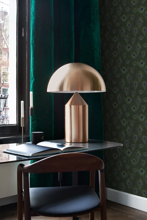 Origin Wallcoverings tapet påfuglefjer mosgrønt - 347765 - 0,53 x 10,05 m