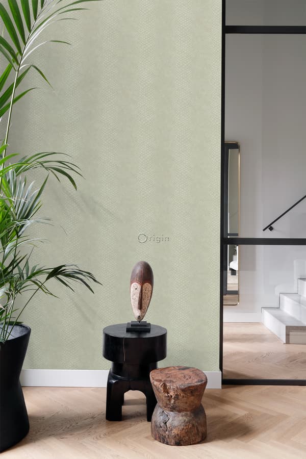 Origin Wallcoverings tapet ormskinn blekgrått 0,53 x 10,05 m
