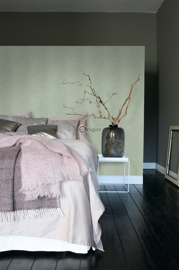 Origin Wallcoverings tapet slangeskind salvie grøn 0,53 x 10,05 m