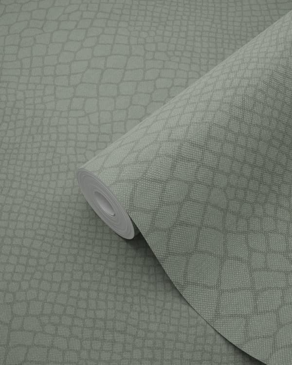 Origin Wallcoverings tapet slangeskind salvie grøn 0,53 x 10,05 m