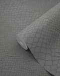 Miniatyrbillede 8 af 8: Origin Wallcoverings tapet slangeskind mulvarpegråt 0,53 x 10,05 m
