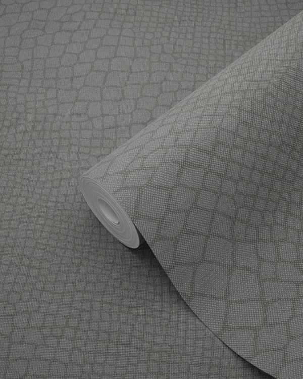 Origin Wallcoverings tapet slangeskind mulvarpegråt 0,53 x 10,05 m