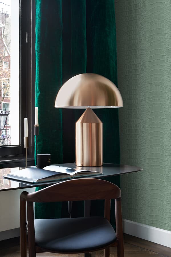 Origin Wallcoverings tapet krokodillehud gråligtgrønt 0,53 x 10,05 m