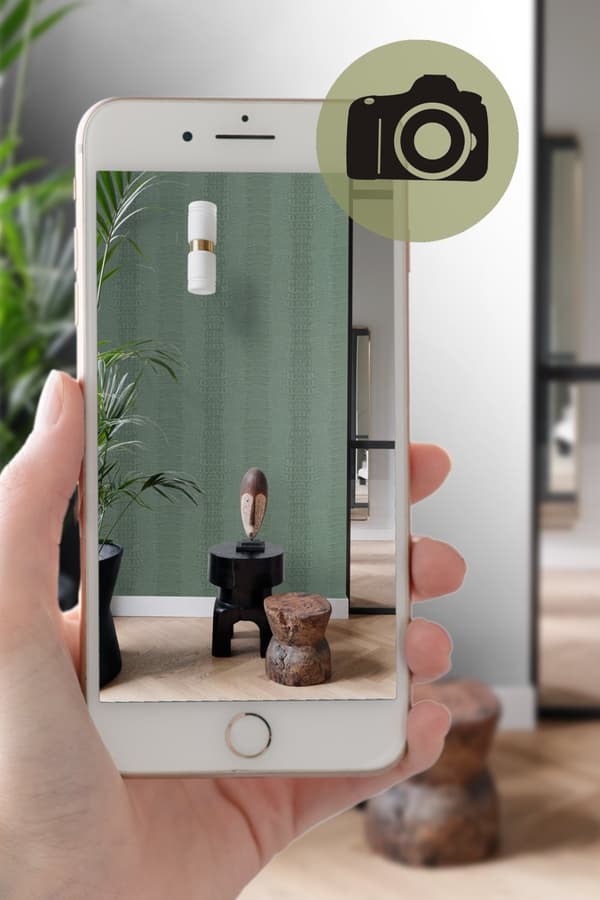 Origin Wallcoverings tapet krokodillehud gråligtgrønt 0,53 x 10,05 m