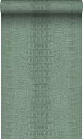 Miniatyrbillede 1 af 8: Origin Wallcoverings tapet krokodillehud gråligtgrønt 0,53 x 10,05 m