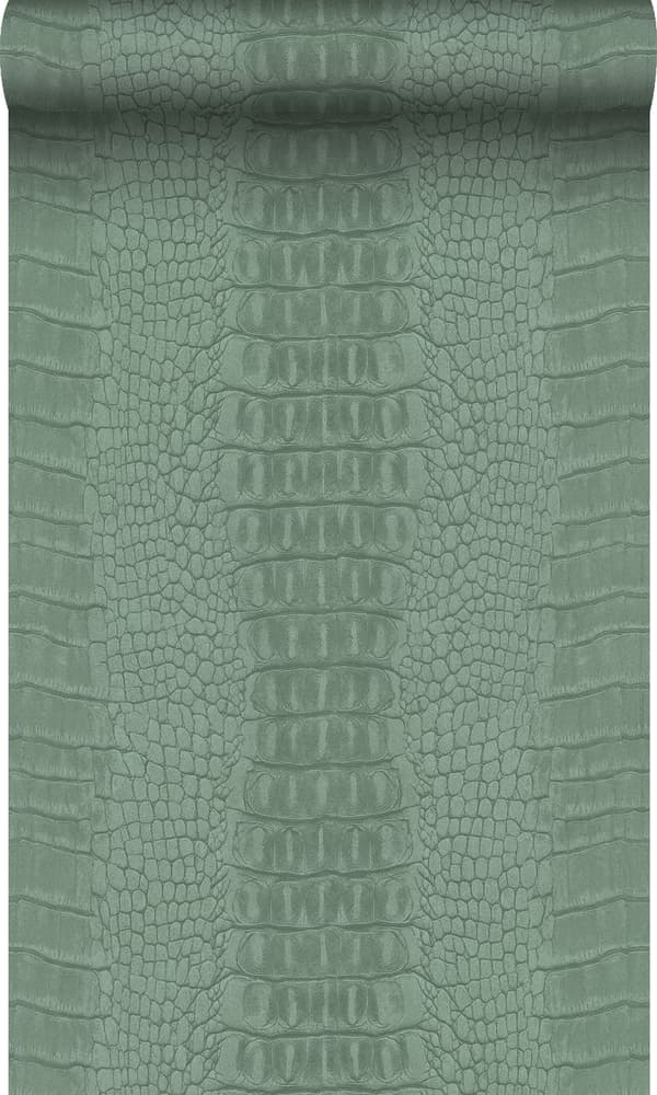 Origin Wallcoverings tapet krokodillehud gråligtgrønt 0,53 x 10,05 m